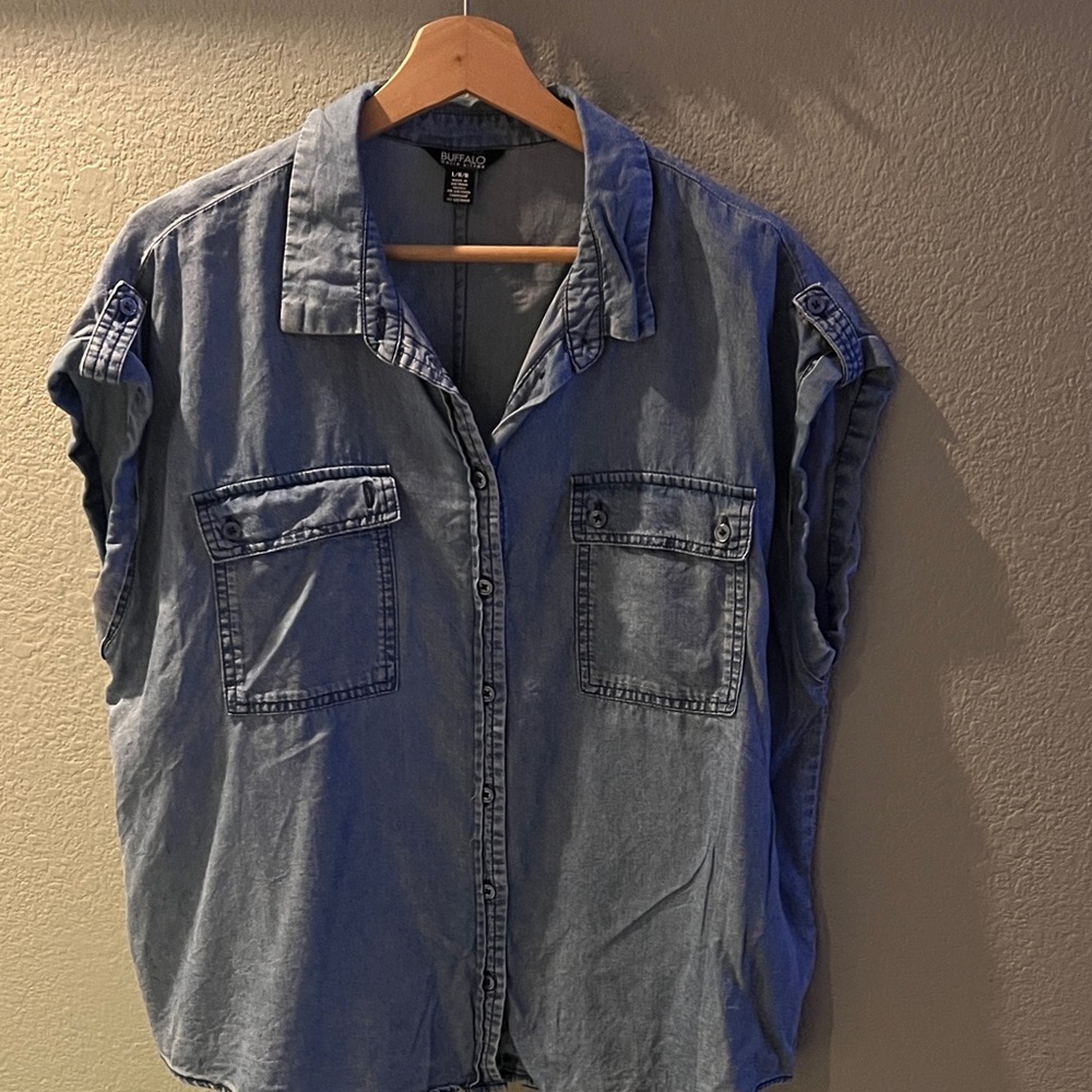 Buffalo David Bitton Denim Sleeveless Top